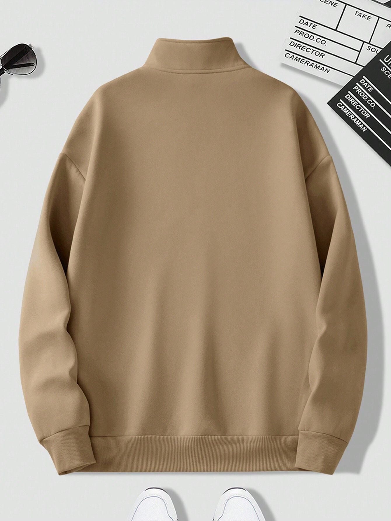 CotiQ Men Full Sleeve Skin Solid Sweatshirt