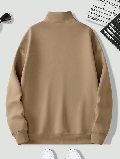 CotiQ Men Full Sleeve Skin Solid Sweatshirt